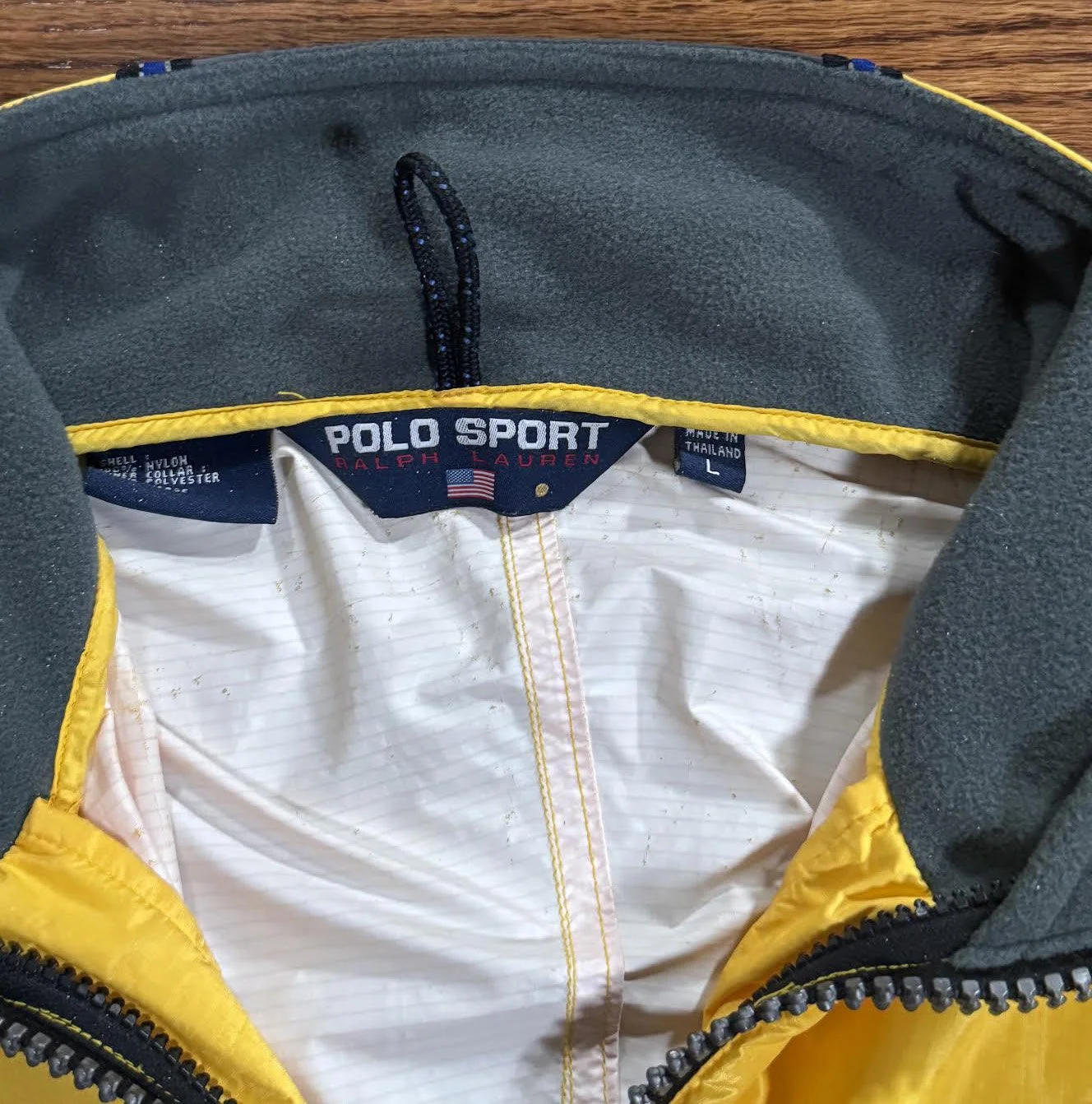 Polo Sport ジャージジャケット L グレーとイエロー Polo Sport ジャージジャケット L グレーとイエロー 楽天市場